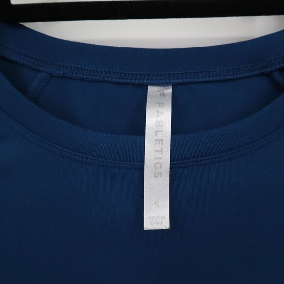 Fabletics Pullover Tee Women S Blue Athletic Sporty Active Gym Workout Outdoor - Picture 2 of 16